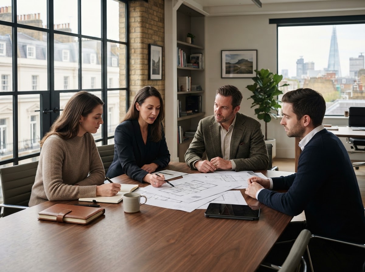 Patrimoine360 analysts reviewing predictive modelling output